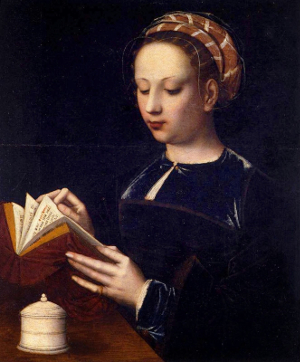 Bild: Lesende Maria Magdalena, Gemälde von Ambrosius Benson